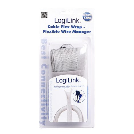 Logilink | Cable FlexWrap | Cable flexible conduit | 1.8 m | Grey - 3